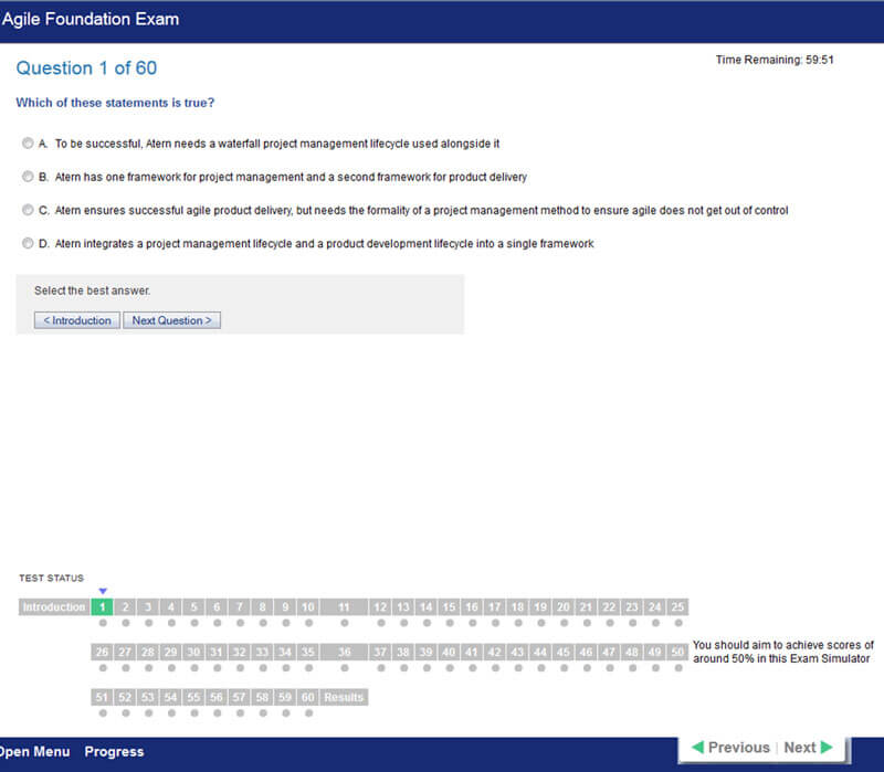 Agile PM Foundation Online - Exam Simulator. To find out if you are Sns-Brigh10