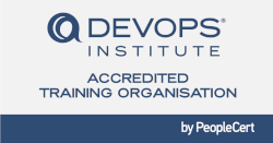 Devops Akkreditierungslogo. Devops Foundation & Practitioner Zertifizierung