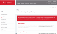 FAQ-Bereich auf Maxpert.de