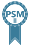 Professional Scrum Master 2 Siegel PSM2-Zertifizierungs-Logo